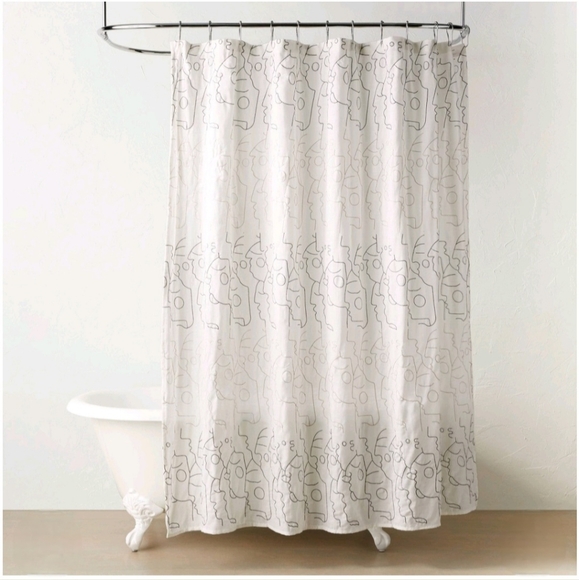 Opalhouse designed with Jungalow In This Together Shower Curtain White - Picture 1 of 4